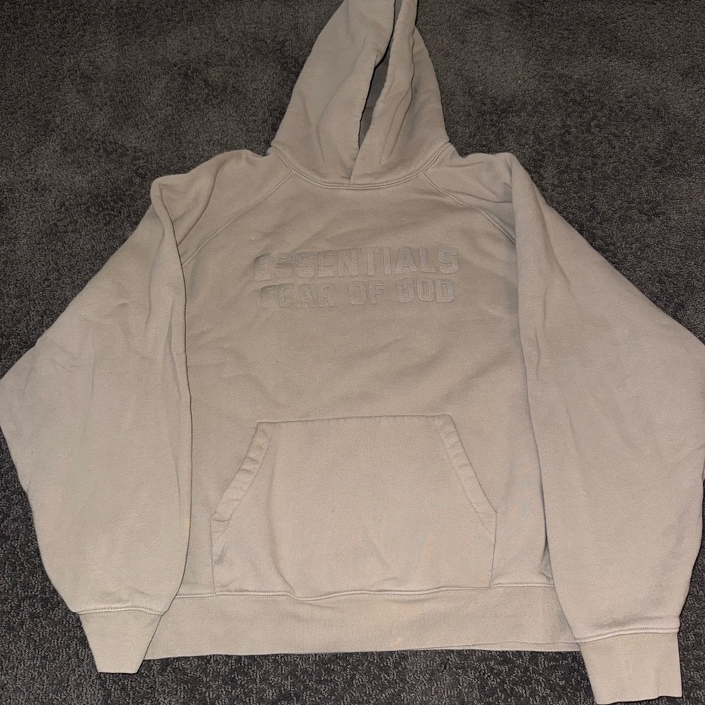 Fear of God Essentials Taupe Hoodie